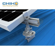 Highly pre-assembled klip lok solar mounting chiko pv mounting structure for sandwich roofing for grid solar power system